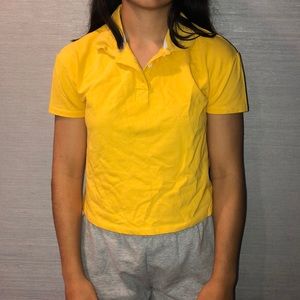 Urban Outfitters Yellow Crop Top